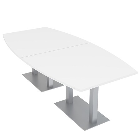 Skutchi Designs 45 in W, 96 in L, 29 in H, Engineered Wood Top, White HAR-BOT-46x93-DOU-XD09
